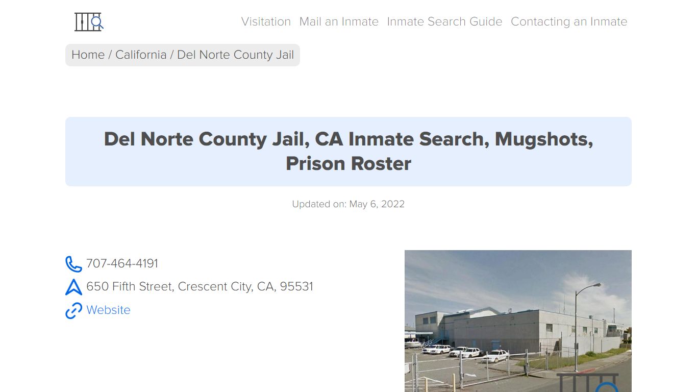 Del Norte County Jail, CA Inmate Search, Mugshots, Prison ...