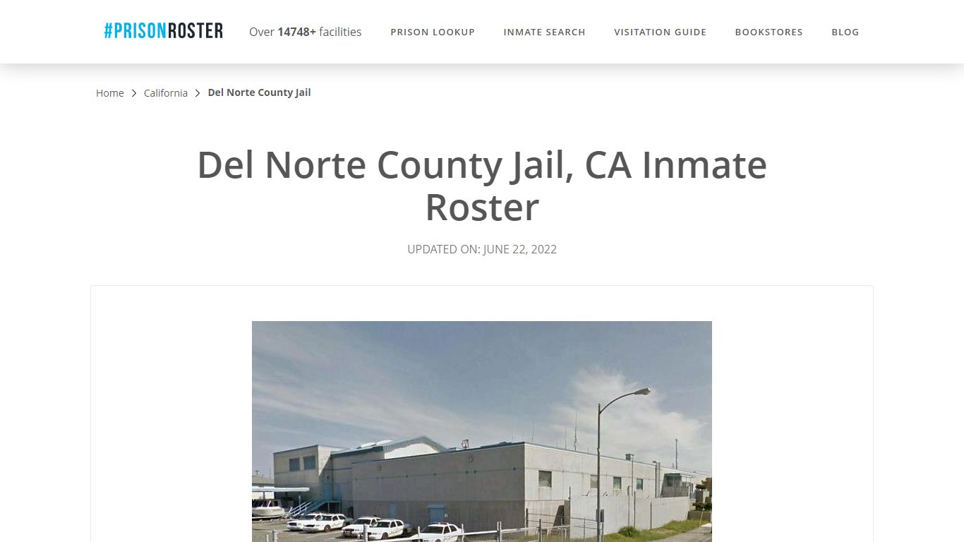 Del Norte County Jail, CA Inmate Roster